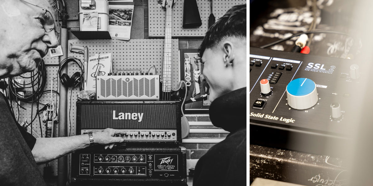 Cool photo ideas for your recording studio - capture the equipment