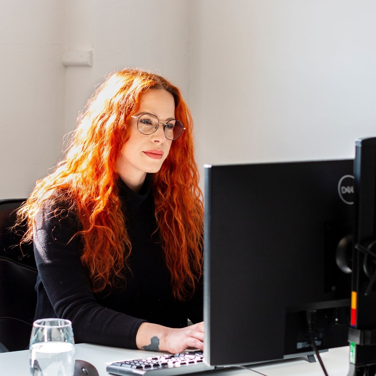 Team Photos with Devello Group, Nottingham - team member working at computer