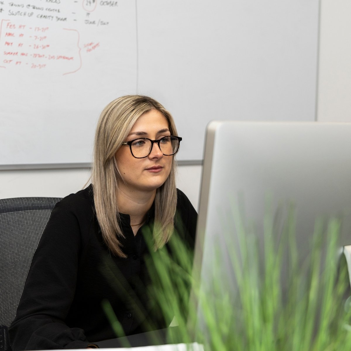 Team Photos with Node Building Consultancy, Nottingham - a team member working on the computer