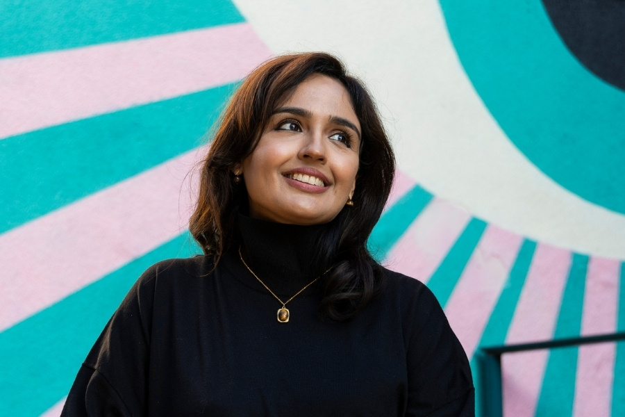 An eye catching headshot captured outside Broadway Cinema, Nottingham