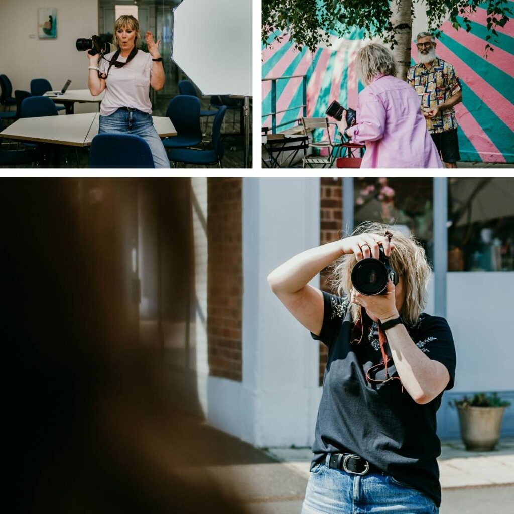 Gemma - The People Photographer taking photos with clients